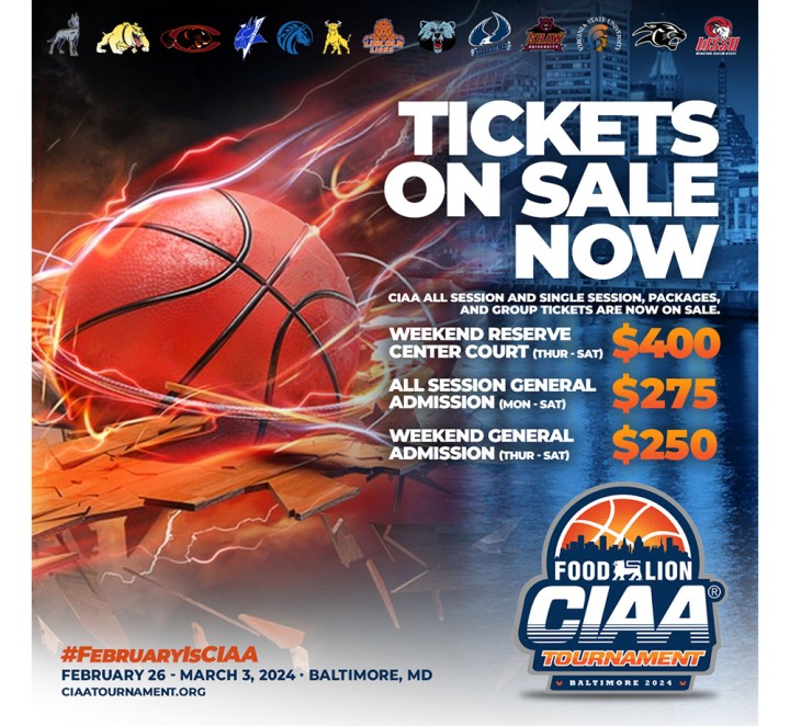 CIAA Tickets on sale now - CIAA all session and single session, packages, and group tickets are now on sale. Weekend Reserve Center Court $400 All Session General Admission $275 Weekend General Admission $250 Feb 26-March 3 Baltimore MD