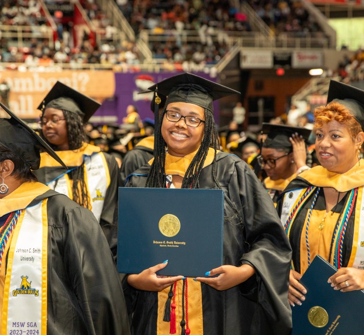Students receive their degrees during the 2024 Commencement Ceremonies