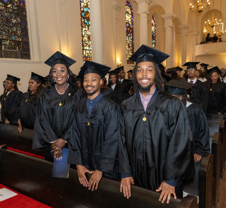 Students at the Founders' Day Convocation
