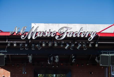 NC Music Factory sign