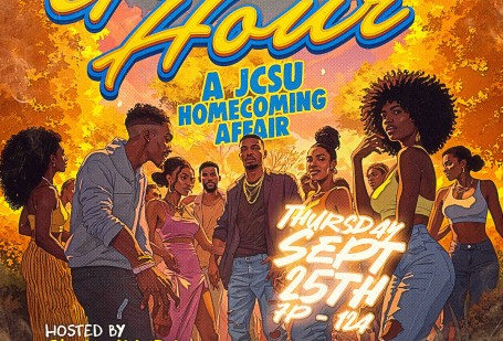 Dirty Ent, Lex Bibbs, J. Nettles presents a “Golden Hour: A JCSU Homecoming Affair” flyer