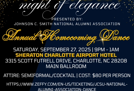 JCSU National Alumni Association Dance flyer