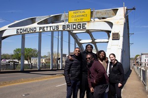 Group photo on Edmund Pettus Bridge