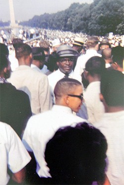 Dr. Clarence R. W. Wade '48 in the crowd at the March on Washington