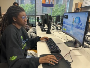 Student playing desktop game 2024