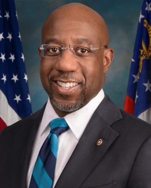 Georgia Senator Rev. Raphael Warnock Headshot