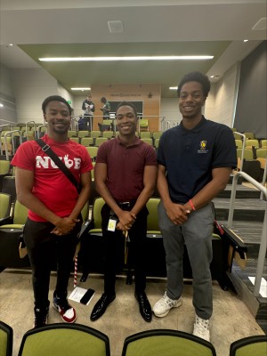 JCSU students who attended the event