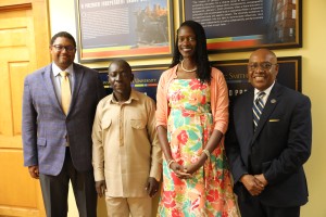 Dr. Kinloch, Dean Ogbuehi  and Dean Martin with Dr. Eugene Okyere-Kwakye