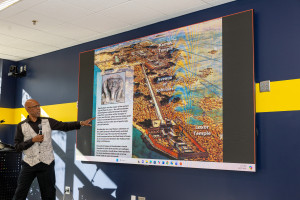 Browder showing what he site looked like
