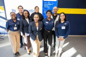 Browder with students