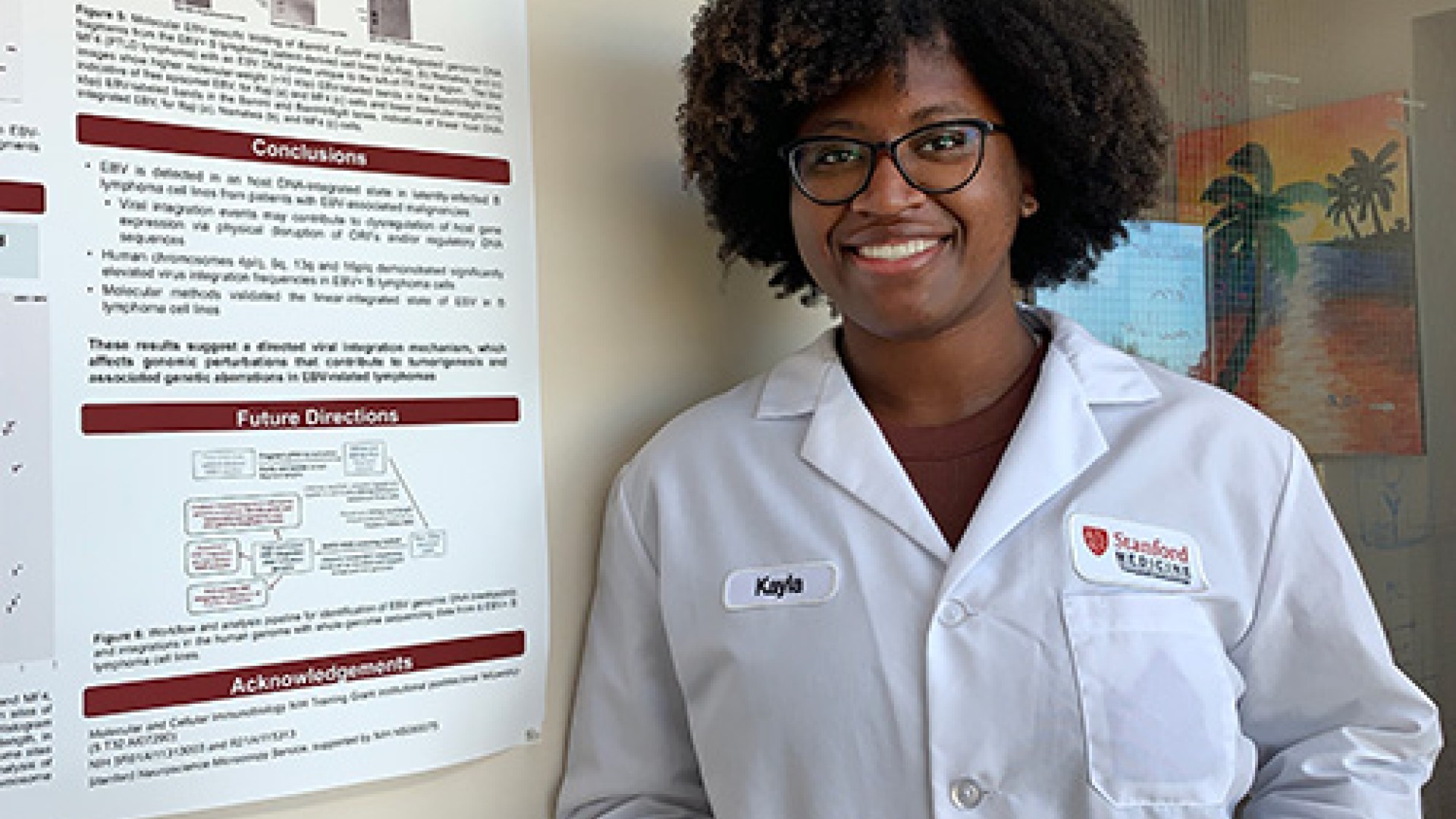 Kayla Jenkins in Lab Coat