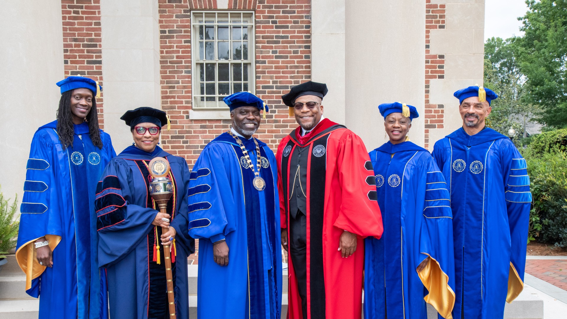 Trustee Dr. Valerie Kinloch, Dr. Karen D. Morgan, President Clarence D. Armbrister, Rev. Dr. L. Bernard Jakes, Trustee Christy S. Bryant, Board Chair Trustee Steven L. Boyd