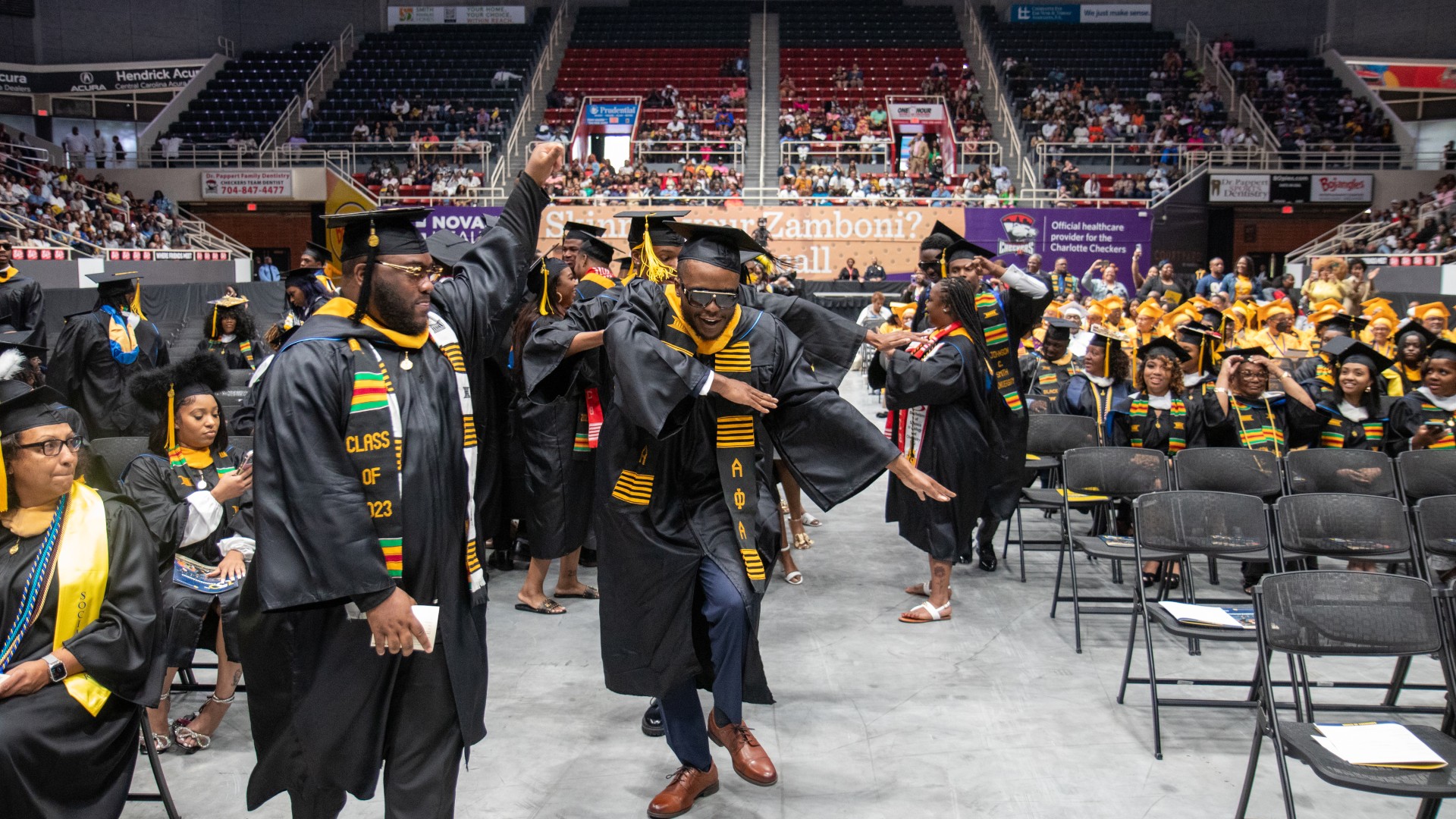 Students celebrate during Commencement 2023
