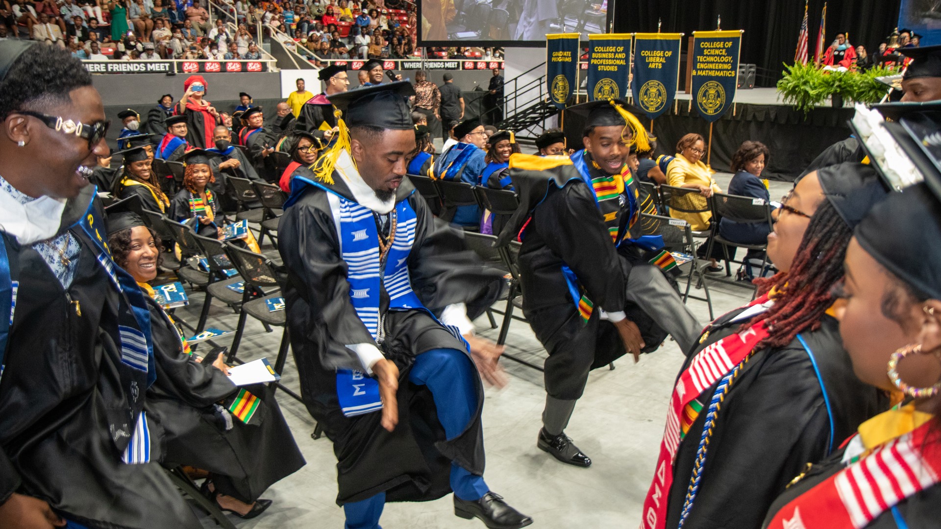 Students celebrate during Commencement 2023