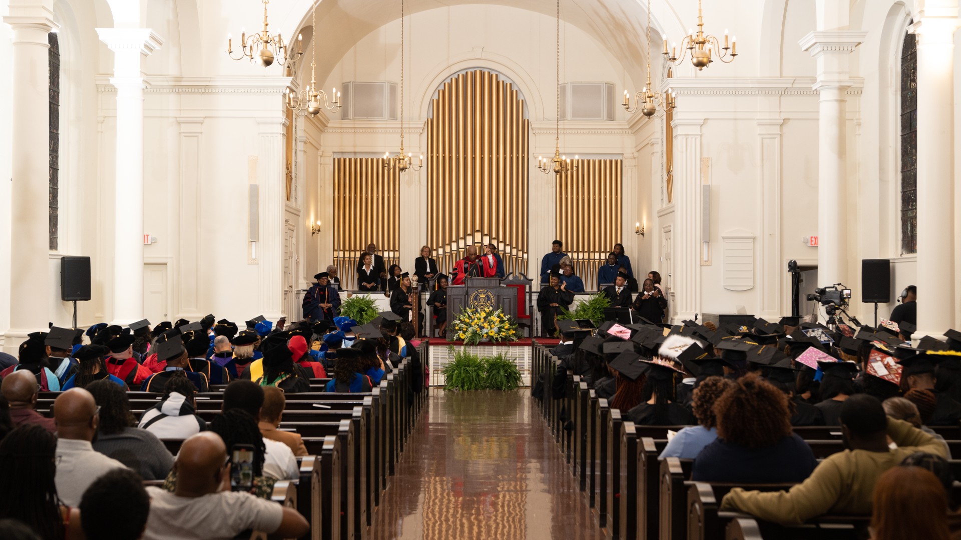 Rev. Dr. L. Bernard Jakes speaking during Baccalaureate 2023