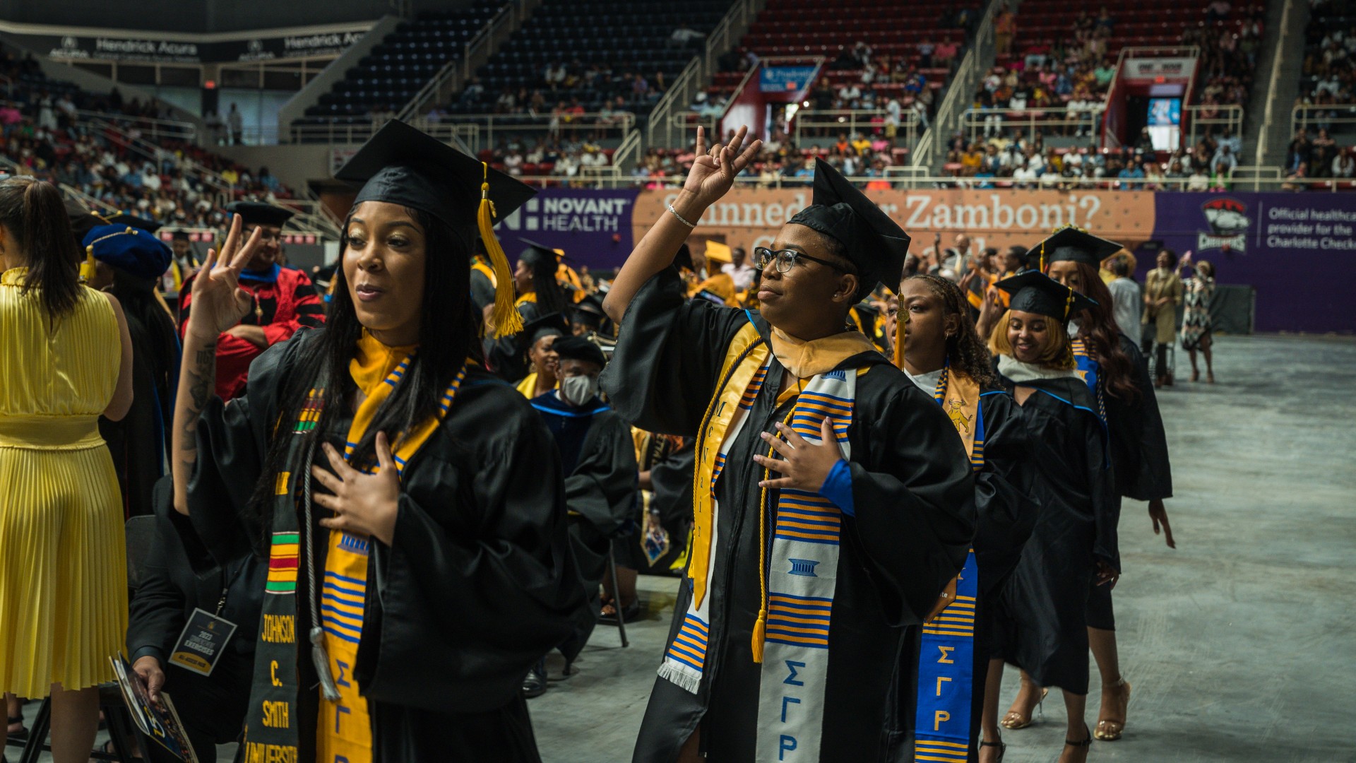 Students celebrate during Commencement 2023