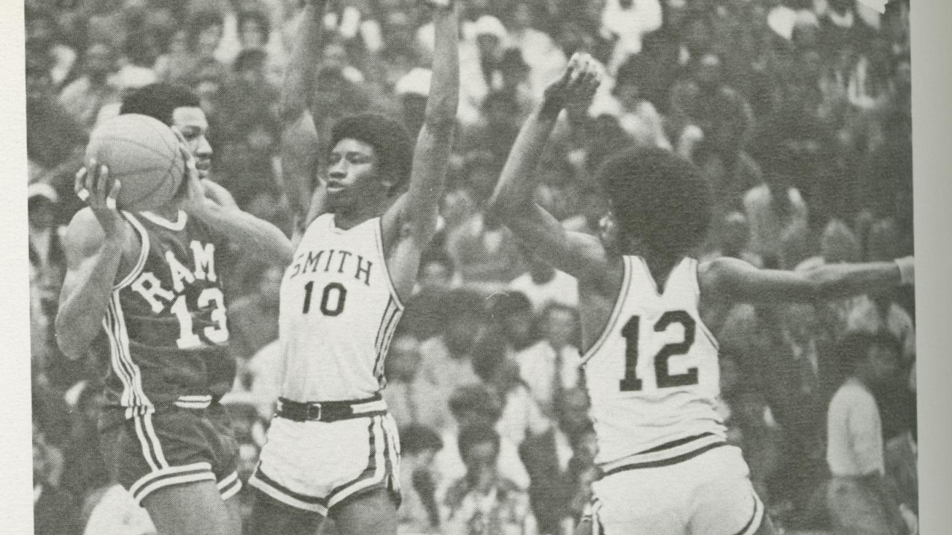 Willie Joplin and Steve Joyner work a strong double team