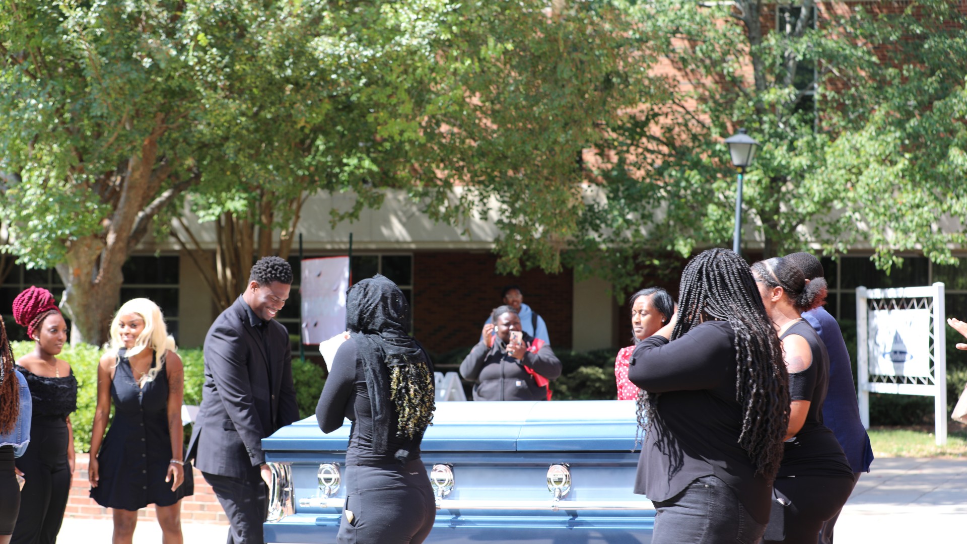 Bluefield State Mascot Funeral