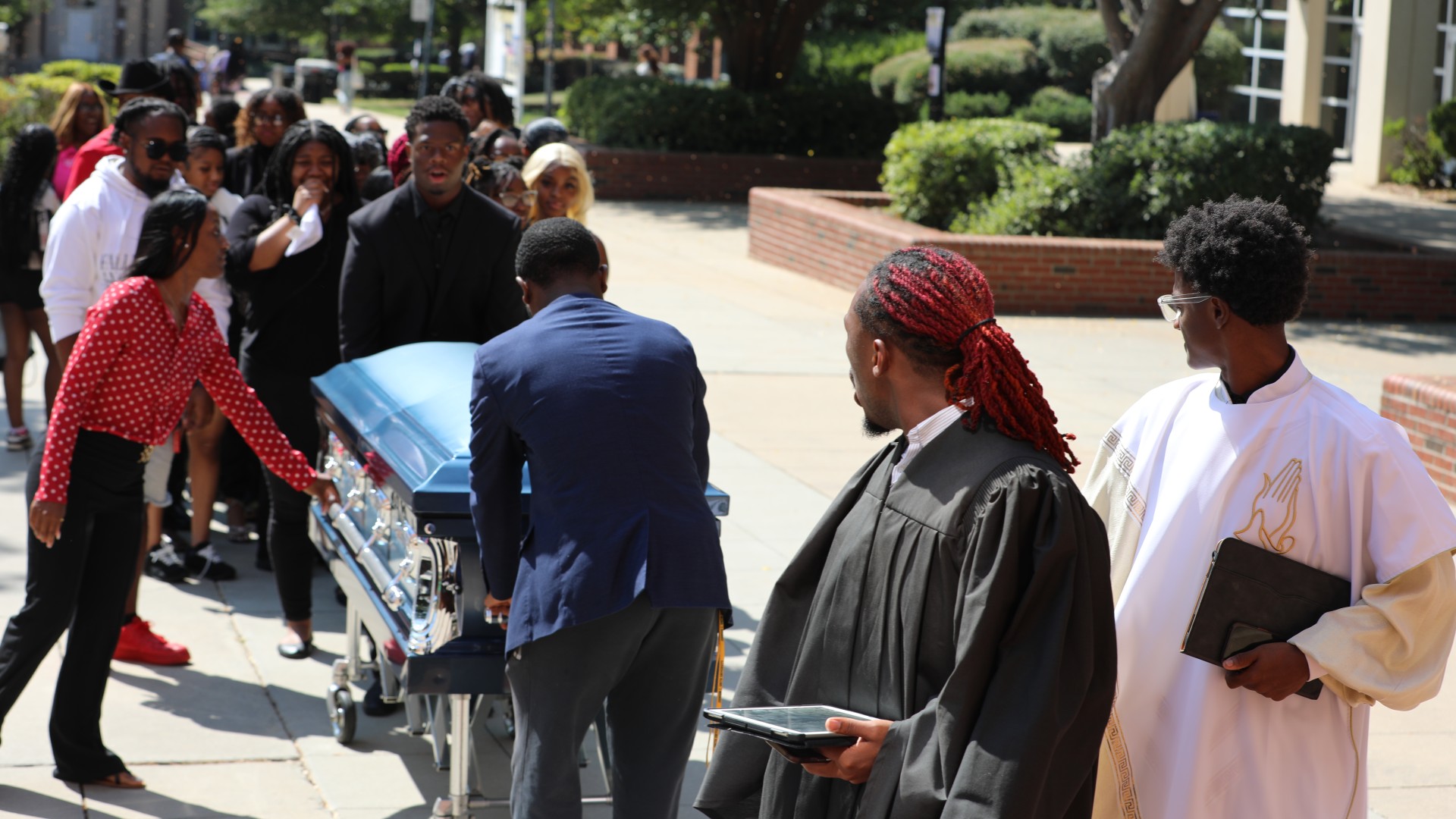 Bluefield State Mascot Funeral