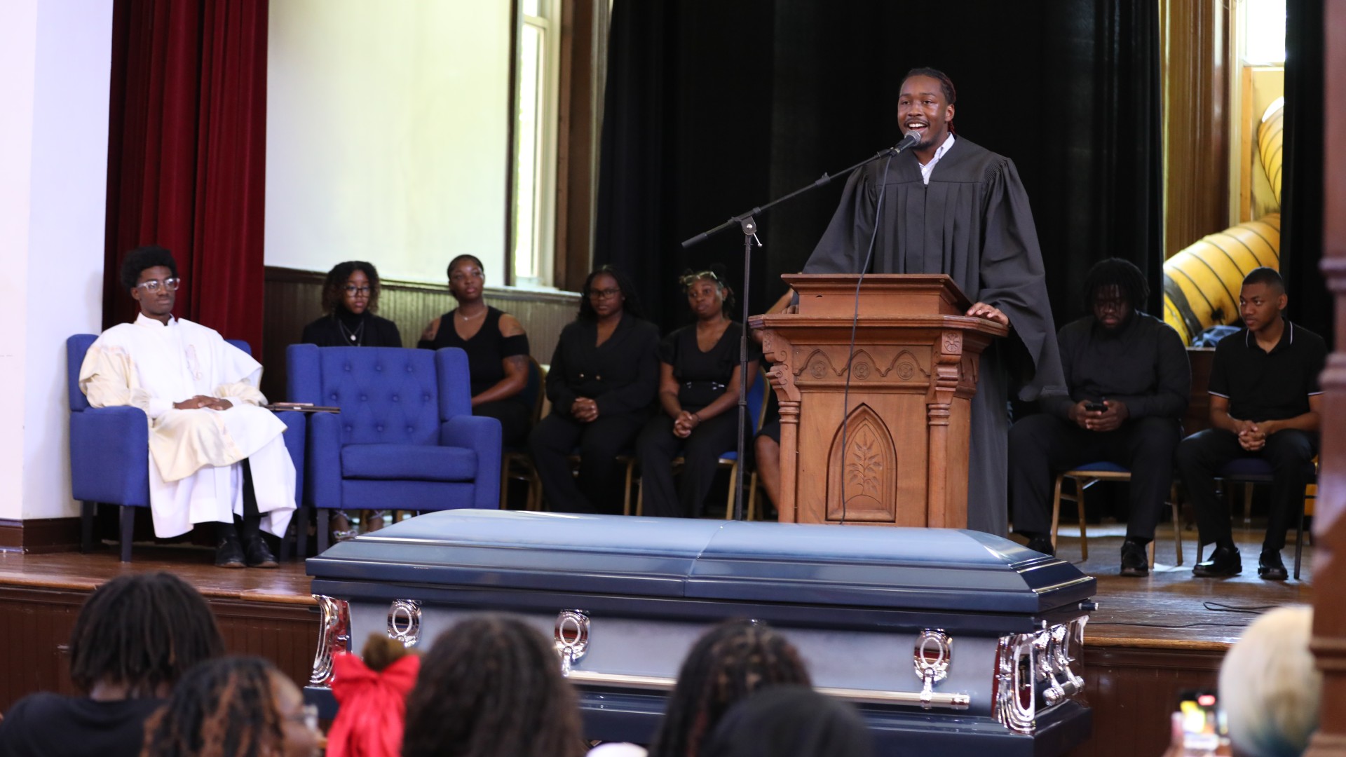 Bluefield State Mascot Funeral