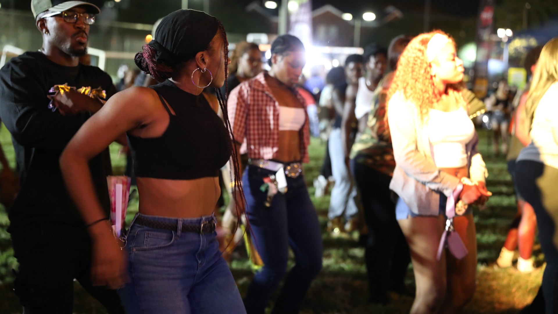 Students having a good time at the Rodeo Royale at Homecoming 2025