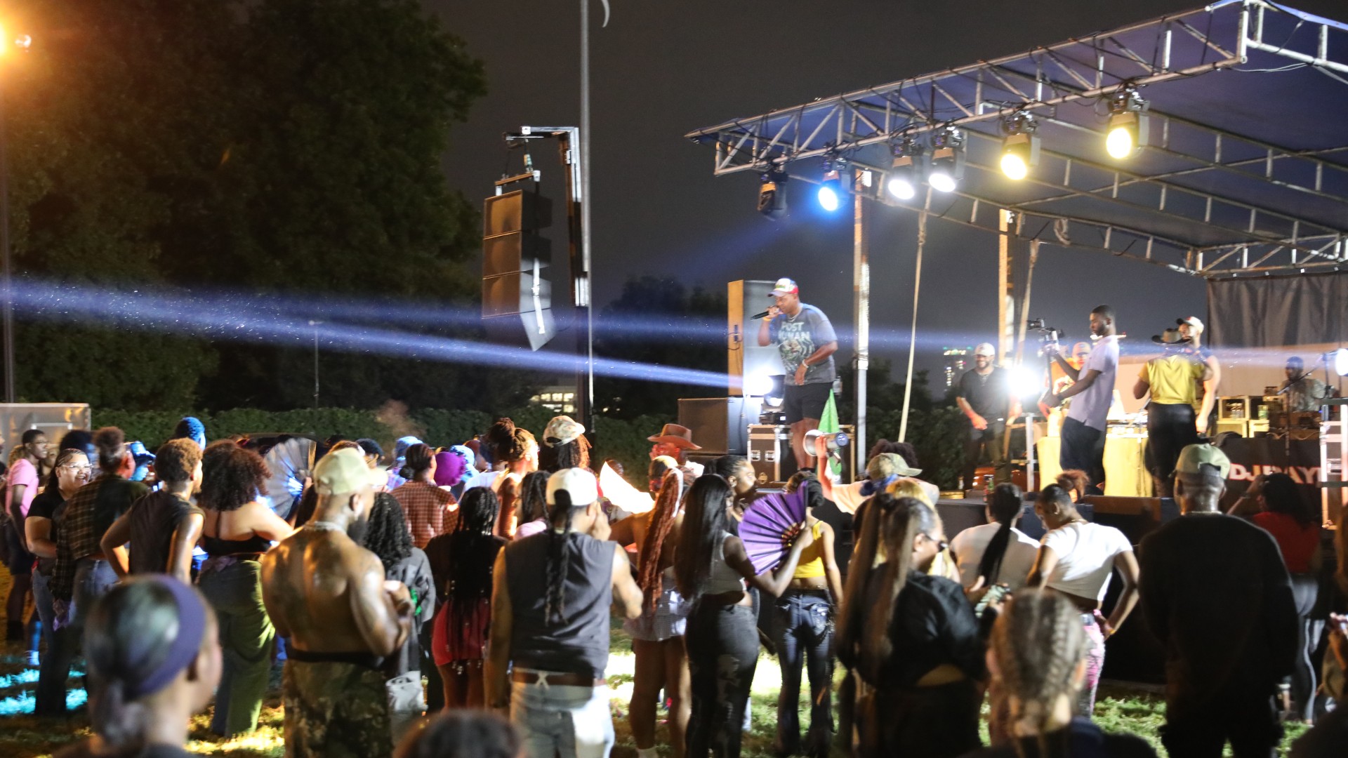 Students having a good time at the Rodeo Royale at Homecoming 2025