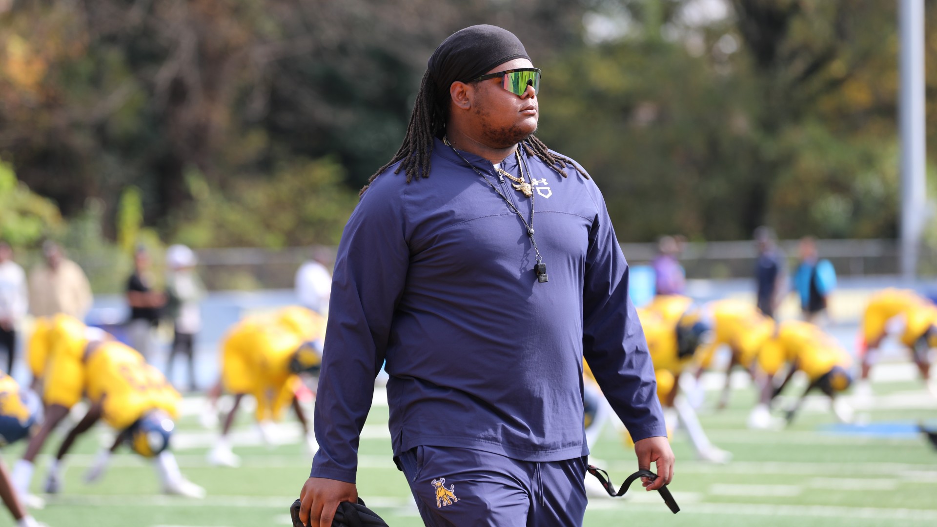 Sideline photo from the game