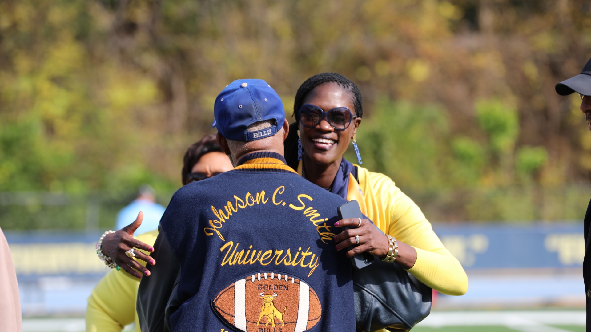 Dr. Valerie Kinloch giving hugs