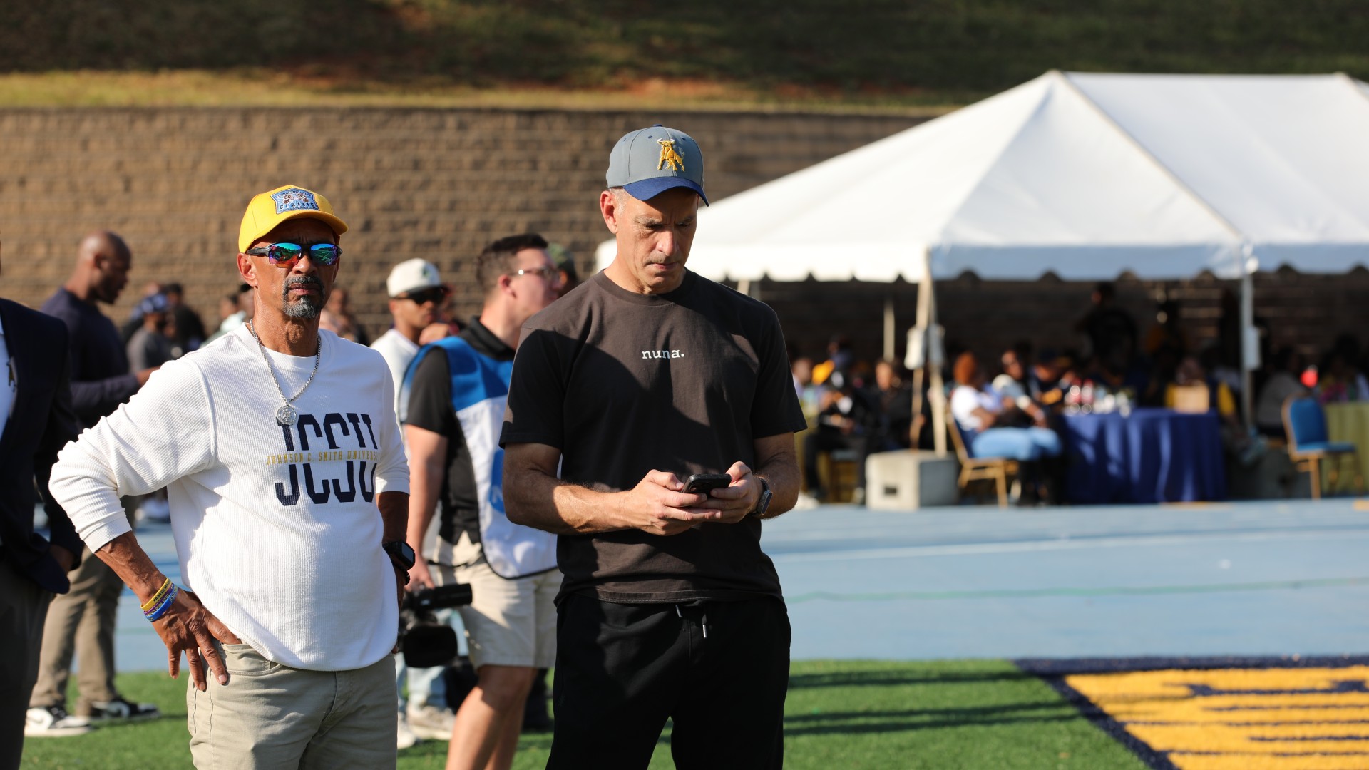 Trustee Boyd watching the game