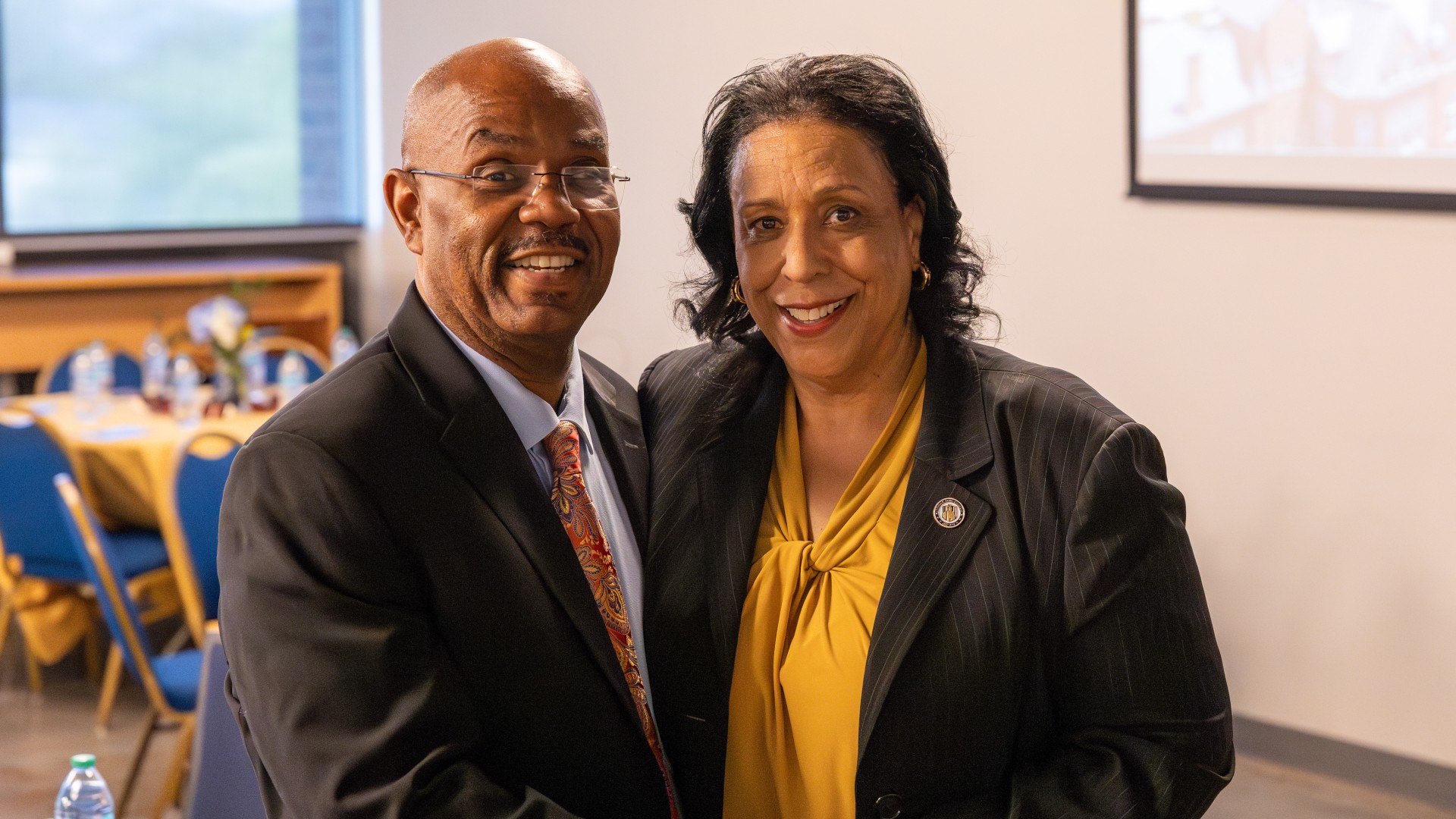 Dr. Bell and Joy Paige-Springs