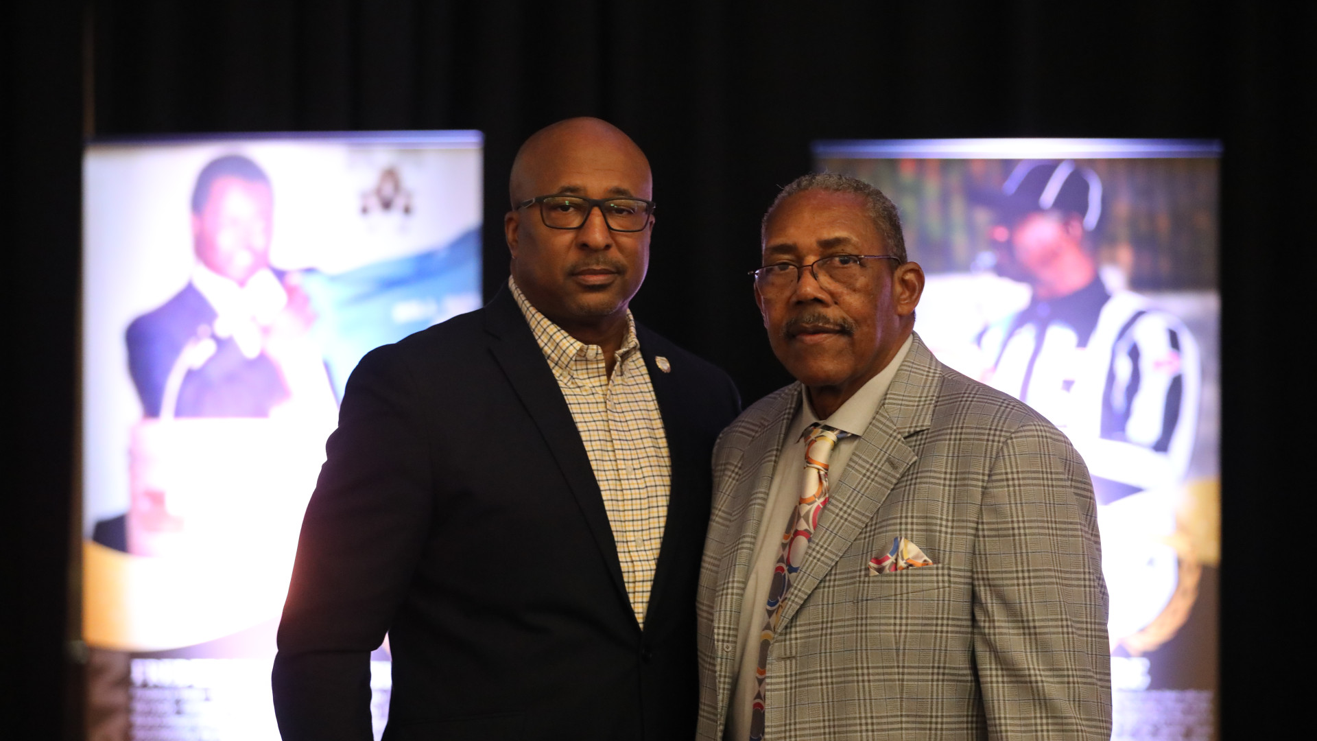 Stroud and Terrance Warren at CIAA Hall of Fame Breakfast