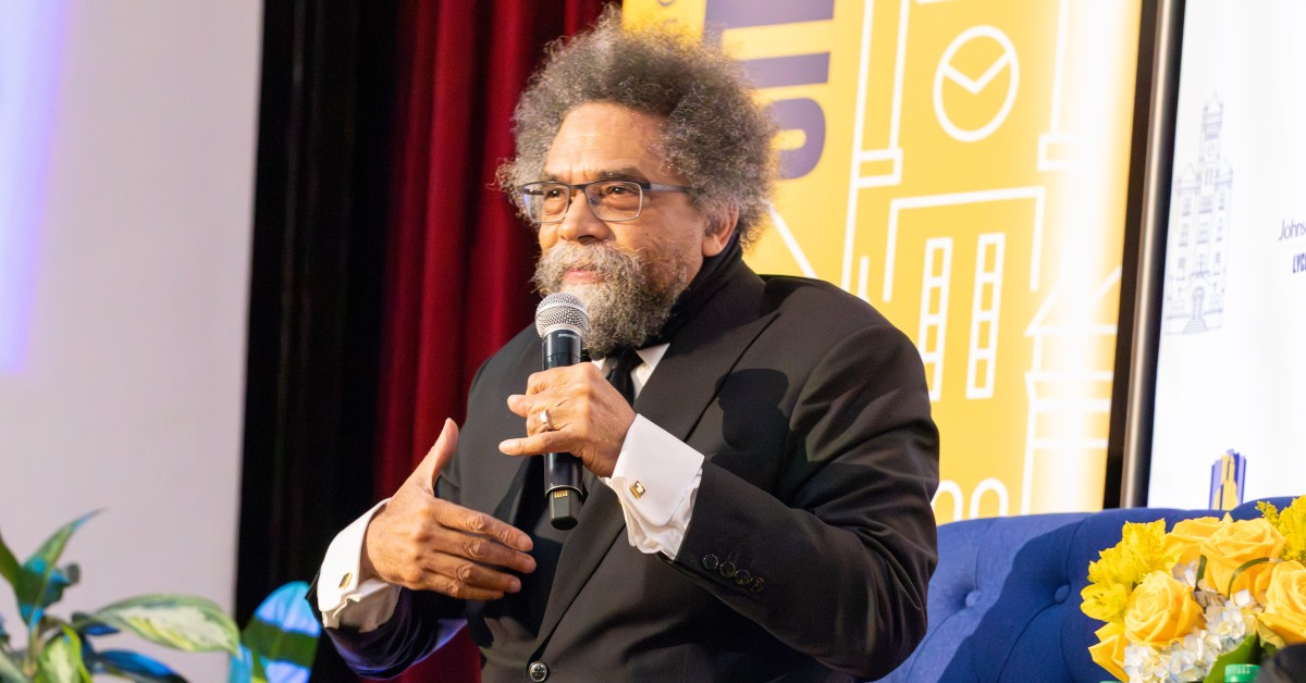West Discusses Racism Capitalism and Governance During Conversation at